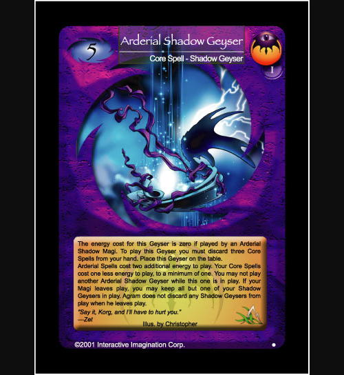 Arderial Shadow Geyser - Foil